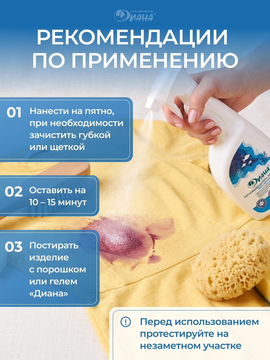 Пятновыводитель для тканей 750мл