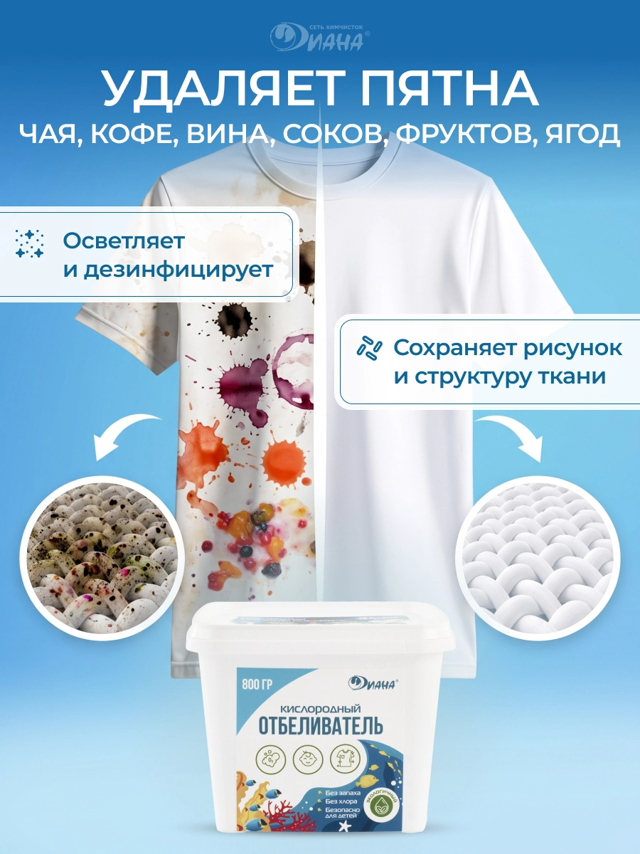 Кислородный отбеливатель 800 г
